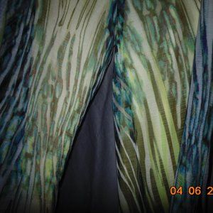 Alberto Makali, L, Lime, Turquoise Slacks